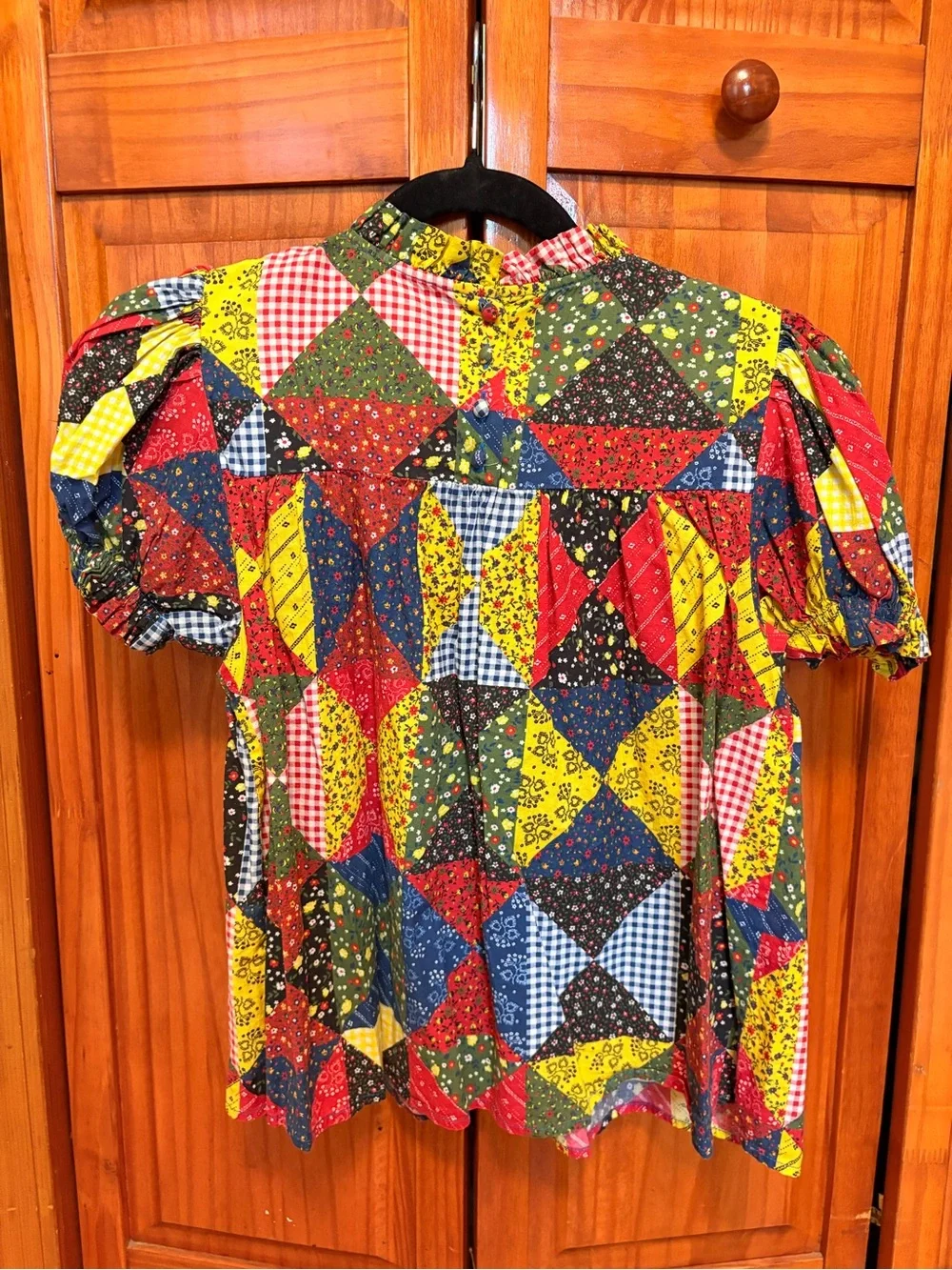 Doen Alida Multicolor Patchwork Top